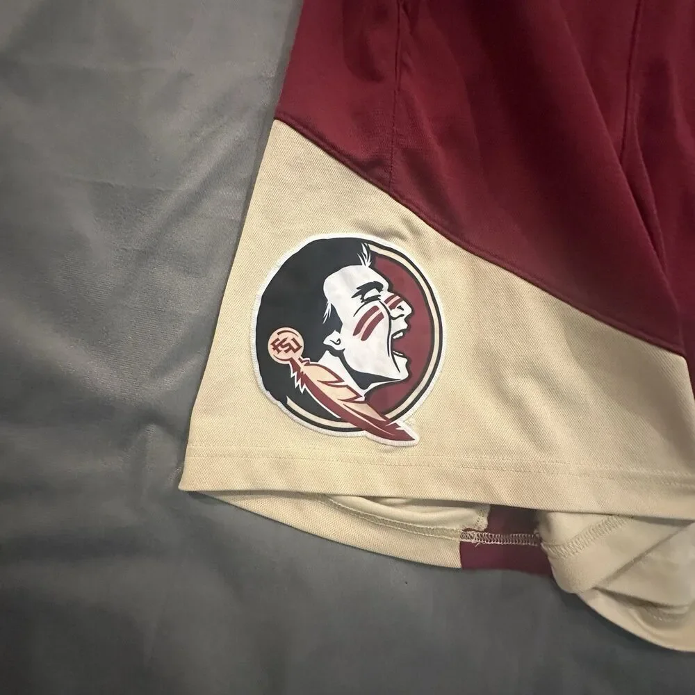 Nike FSU Florida State Seminoles Shorts Mens M Maroon NCAA Basketball Dri-Fit